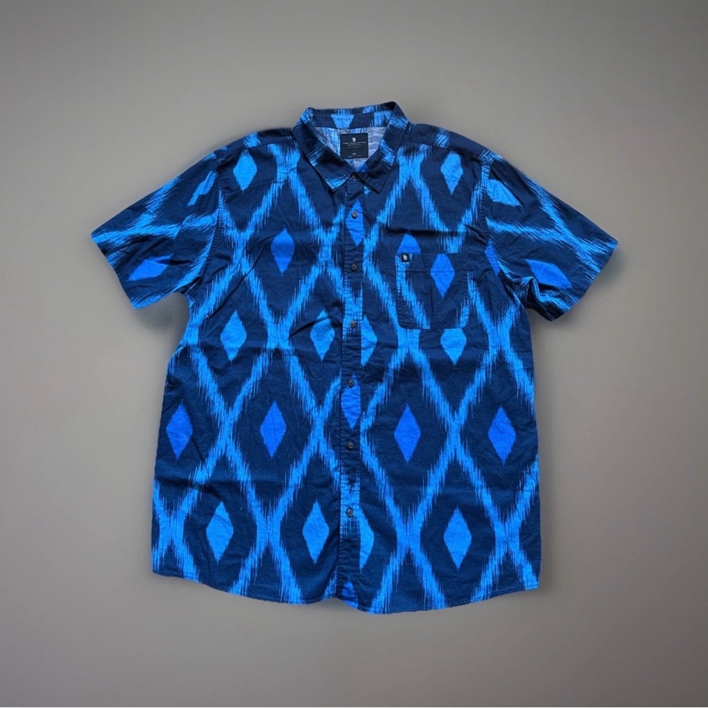 Junk Food Clothing Geometric Button Down XXL